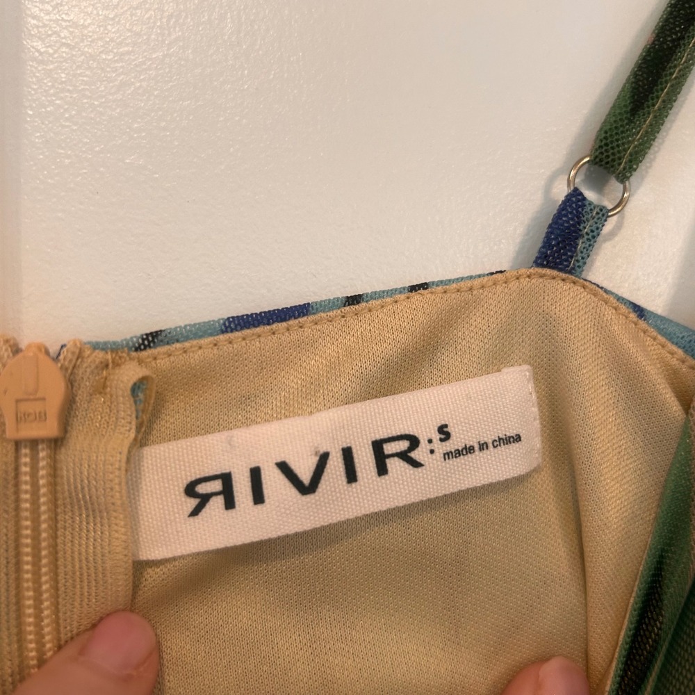 Rivir Babydoll Mesh Fairy Grunge Cropped Top Women's Small Festival Artsy Goblin - Picture 3 of 7